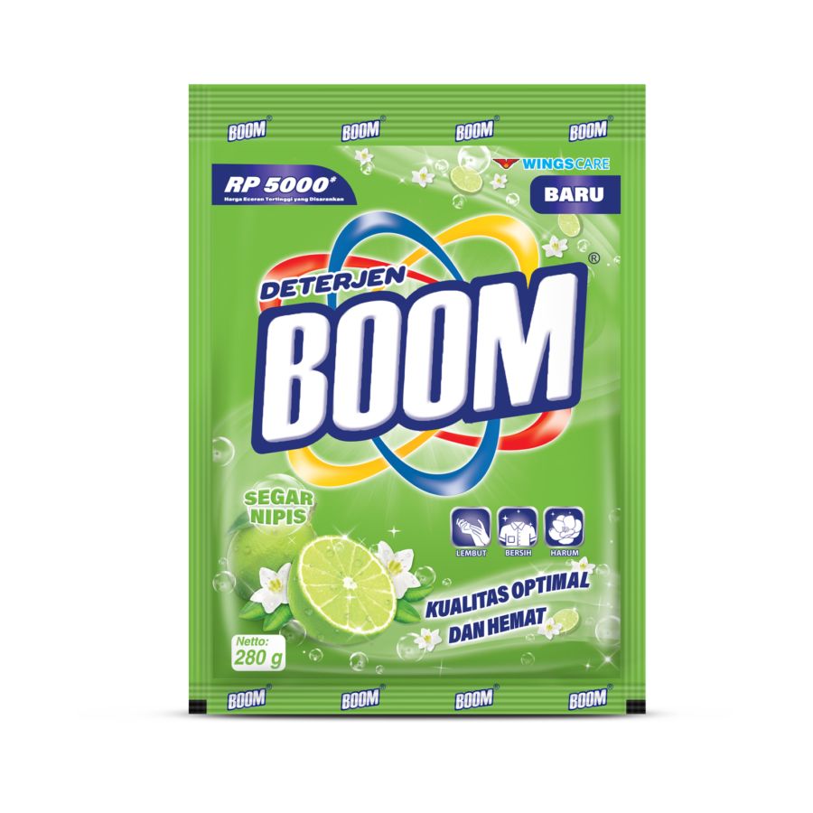BOOM DETERJEN SEGAR NIPIS 280 GR